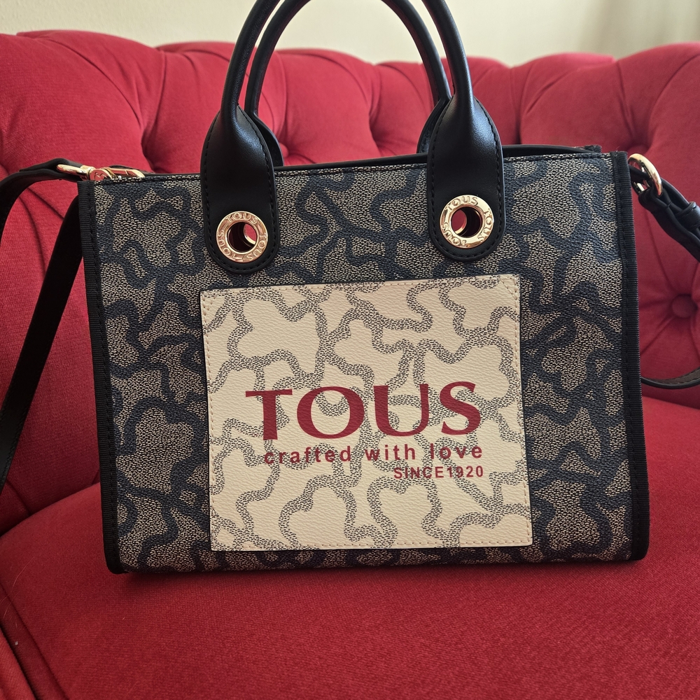 Tous Black and Cream Tote Bag
